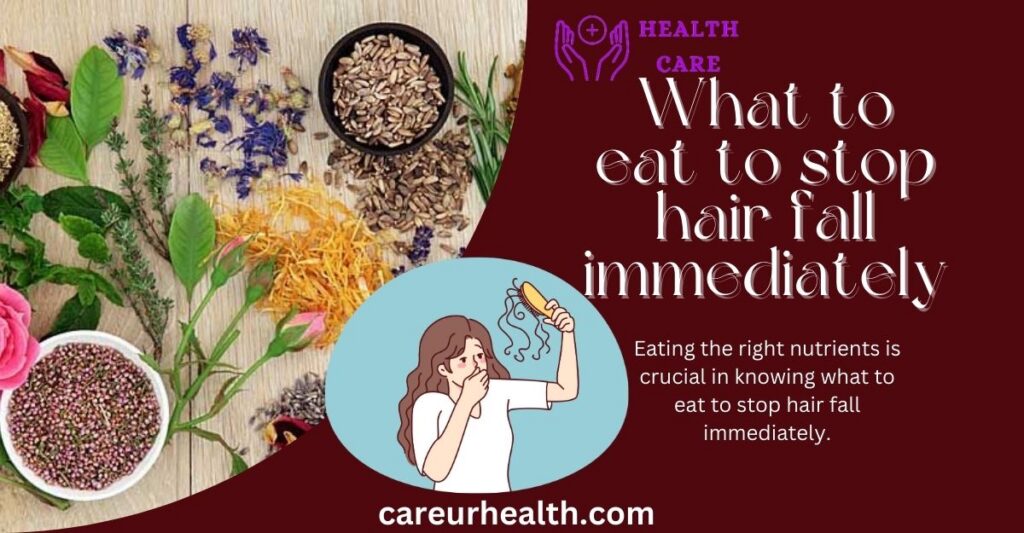 What to eat to stop hair fall immediately